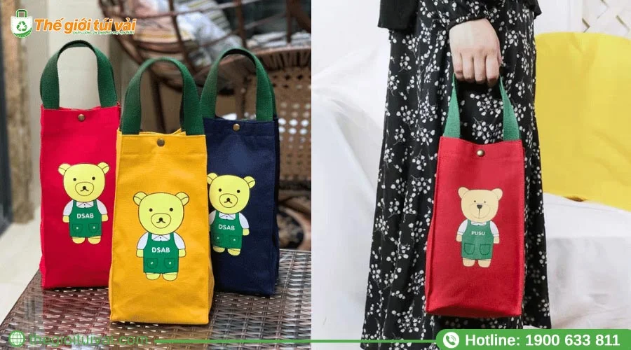 Sử dụng túi canvas đựng ly bảo vệ ly nước tránh bị va đập Sử dụng túi canvas đựng ly bảo vệ ly nước tránh bị va đập