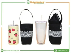 Túi vải canvas đựng ly