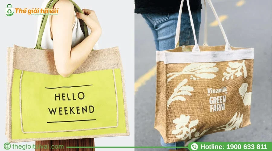 Túi vải đay với kiểu dáng thời trang được giới trẻ ưa chuộng hiện nay Túi vải đay với kiểu dáng thời trang được giới trẻ ưa chuộng hiện nay