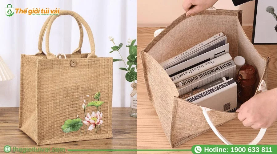 Sử dụng túi vải đay đựng đồ tiện lợi Sử dụng túi vải đay đựng đồ tiện lợi
