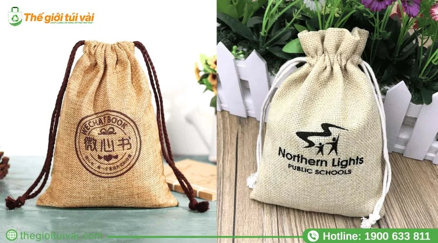 Mẫu túi vải đay rút dây được sử dụng phổ biến hiện nay Mẫu túi vải đay rút dây được sử dụng phổ biến hiện nay