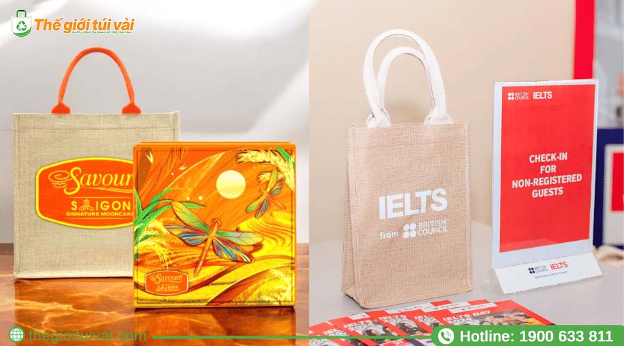 Túi đay đựng quà phù hợp làm quà tặng sự kiện Túi đay đựng quà phù hợp làm quà tặng sự kiện