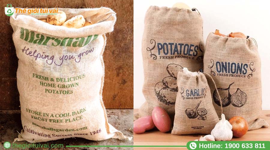 Mẫu bao tải đay đựng nông sản Mẫu bao tải đay đựng nông sản