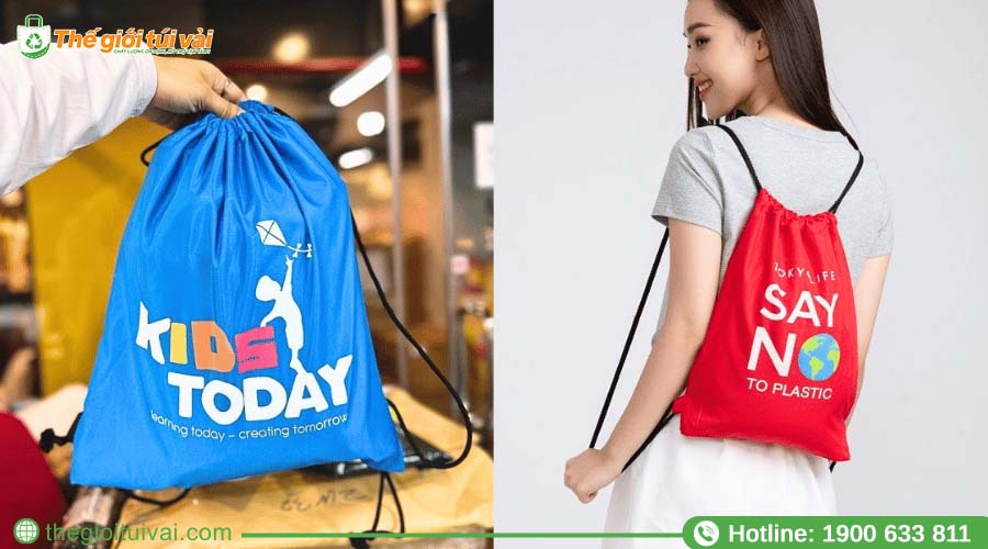 Mẫu túi vải dù thời trang với logo in nhiệt đẹp mắt Mẫu túi vải dù thời trang với logo in nhiệt đẹp mắt