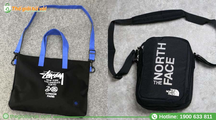 Mẫu túi đeo chéo vải dù in logo thương hiệu thời trang thể thao Mẫu túi đeo chéo vải dù in logo thương hiệu thời trang thể thao