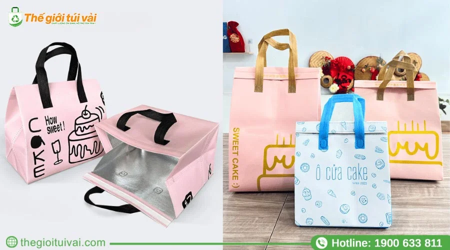 Túi đựng bánh kem làm từ vải không dệt giữ nhiệt Túi đựng bánh kem làm từ vải không dệt giữ nhiệt