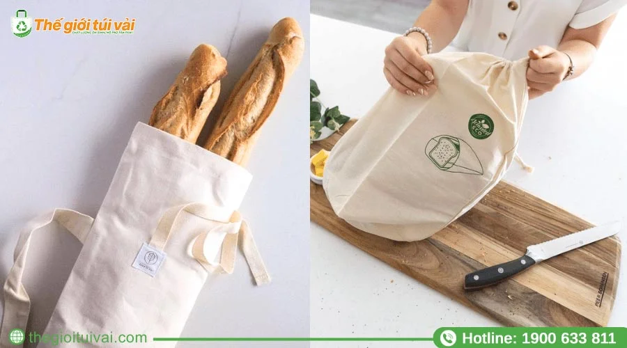 Kích thước túi đựng bánh mì dài hoặc baguette Kích thước túi đựng bánh mì dài hoặc baguette