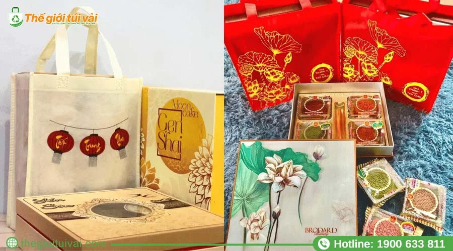 In túi vải đựng bánh trung thu bằng kỹ thuật số In túi vải đựng bánh trung thu bằng kỹ thuật số