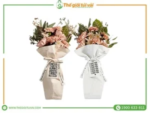 Túi vải đựng hoa