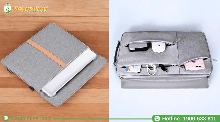 Ý tưởng thiết kế túi nhiều ngăn phụ để đựng các phụ kiện laptop Ý tưởng thiết kế túi nhiều ngăn phụ để đựng các phụ kiện laptop