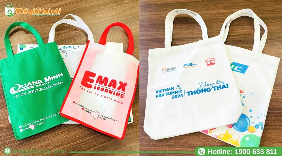 Màu sắc túi vải đựng tài liệu phổ biến hiện nay