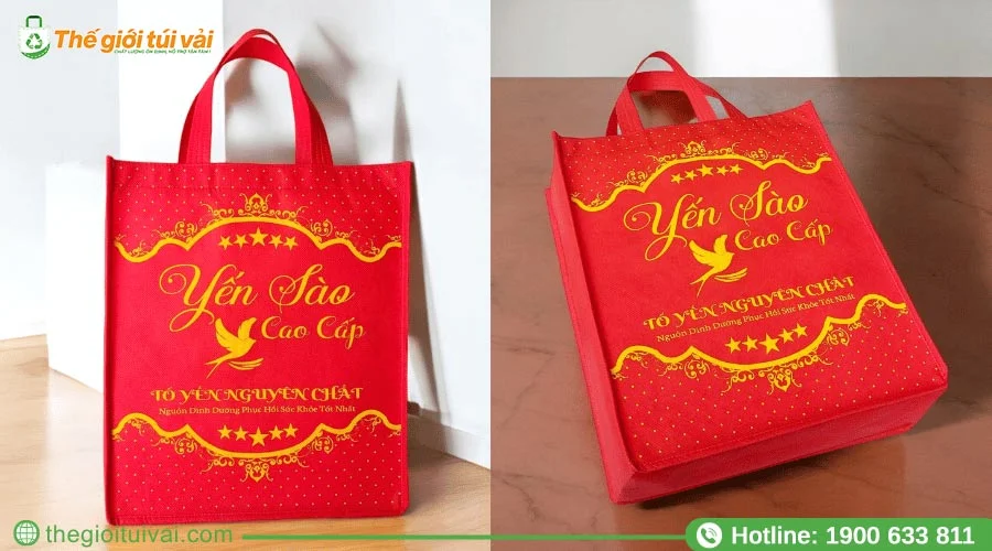 Túi đựng yến sào chất liệu vải không dệt Túi đựng yến sào chất liệu vải không dệt