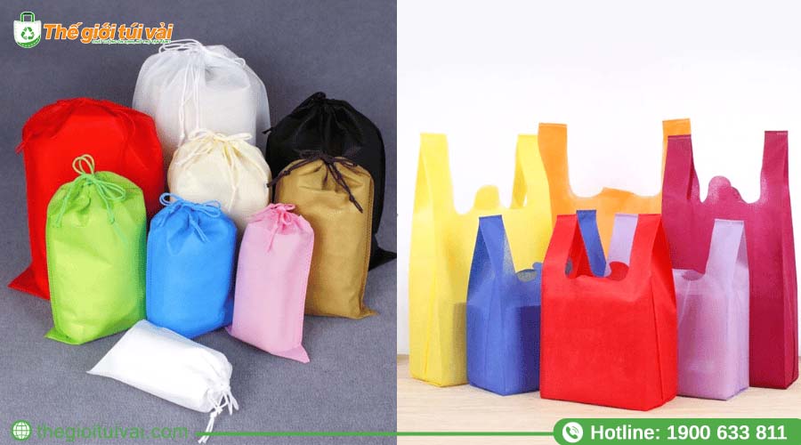 Các mẫu túi vải không dệt với nhiều kiểu dáng khác nhau Các mẫu túi vải không dệt với nhiều kiểu dáng khác nhau