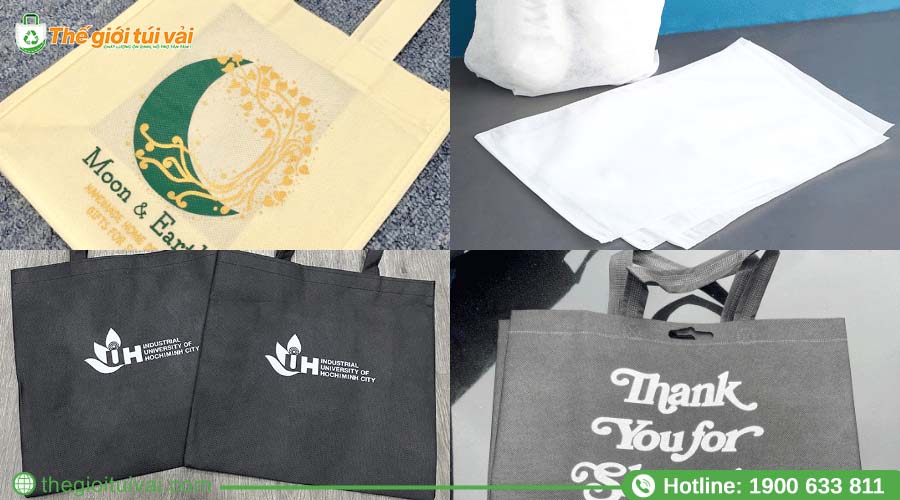 Các màu sắc túi vải không dệt nhóm màu trung tính Các màu sắc túi vải không dệt nhóm màu trung tính