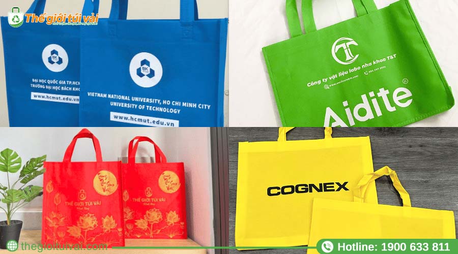 Các màu sắc túi vải không dệt nhóm màu nổi bật Các màu sắc túi vải không dệt nhóm màu nổi bật