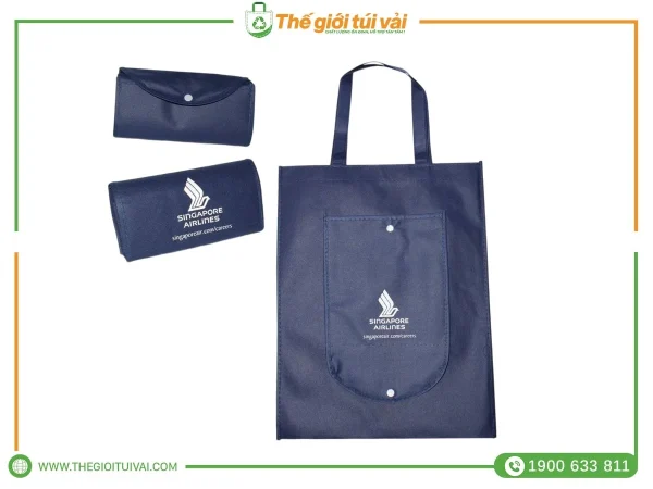 Túi vải không dệt gấp gọn gallery