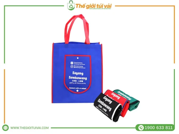 Túi vải không dệt gấp gọn gallery
