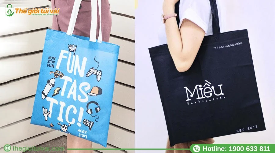 Ứng dụng của túi vải không dệt dáng dẹp làm quà tặng khách hàng Ứng dụng của túi vải không dệt dáng dẹp làm quà tặng khách hàng