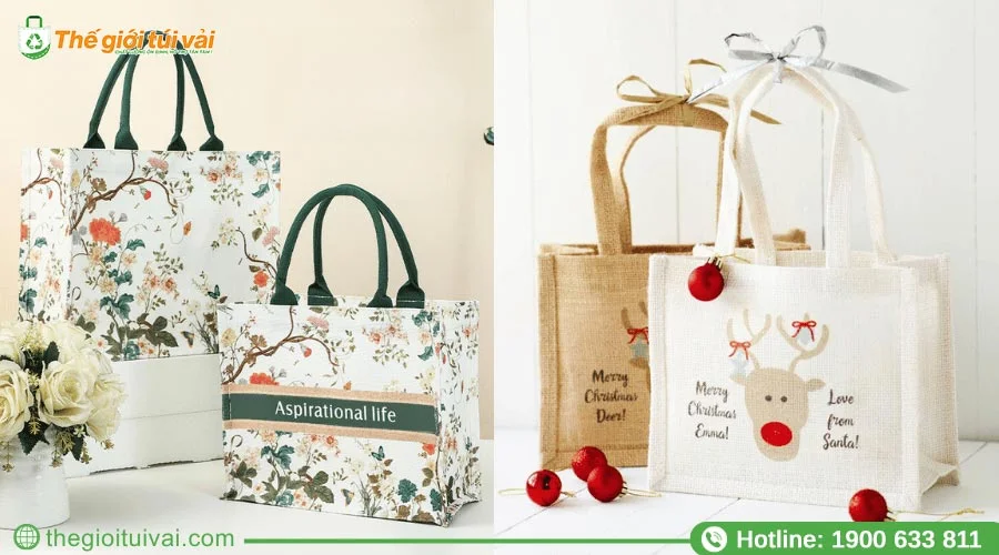 Ý tưởng thiết kế túi vải quà tặng tăng thêm sự độc đáo Ý tưởng thiết kế túi vải quà tặng tăng thêm sự độc đáo