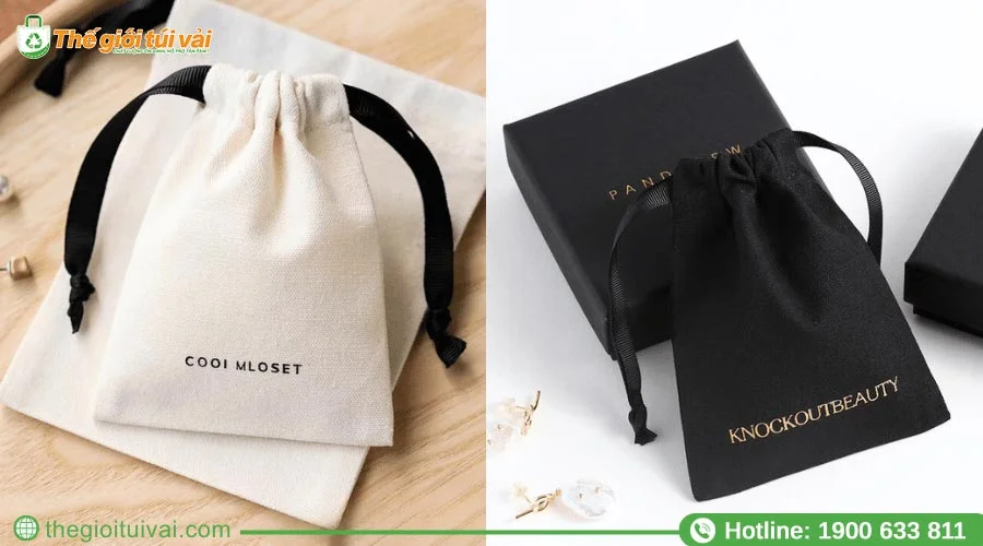 Túi vải sự kiện thiết kế kiểu dáng dây rút Túi vải sự kiện thiết kế kiểu dáng dây rút