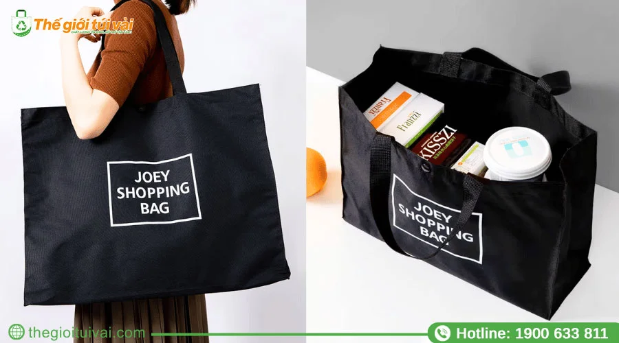 Túi xách vải dù cao cấp in ấn thương hiệu đơn giản Túi xách vải dù cao cấp in ấn thương hiệu đơn giản