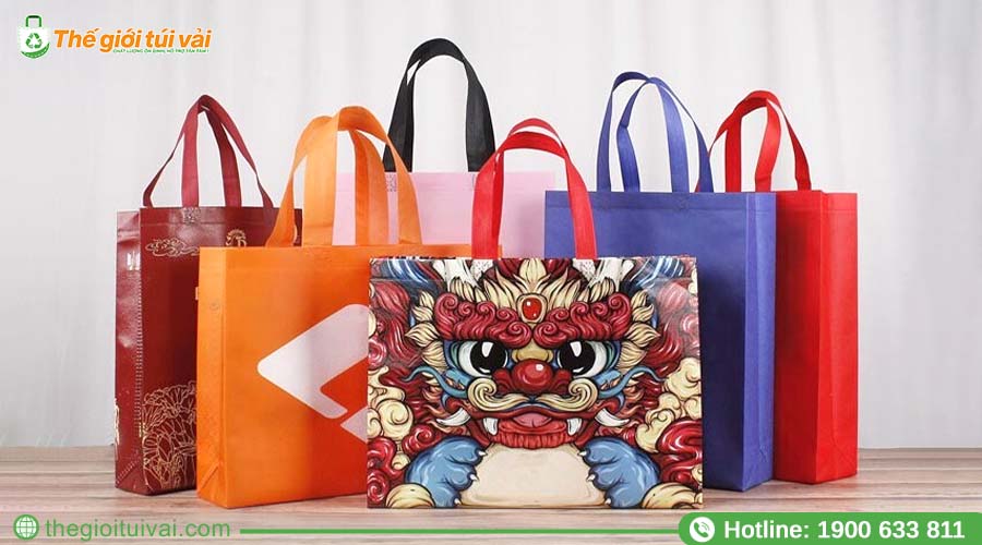 Túi vải không dệt với đa dạng các kích cỡ Túi vải không dệt với đa dạng các kích cỡ