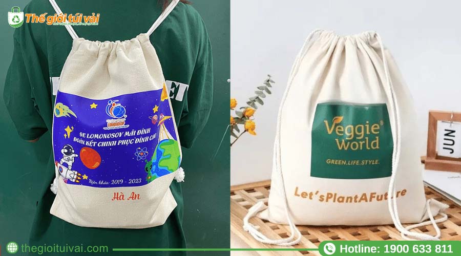 Balo dây rút in logo thương hiệu được sử dụng trong sự kiện Balo dây rút in logo thương hiệu được sử dụng trong sự kiện