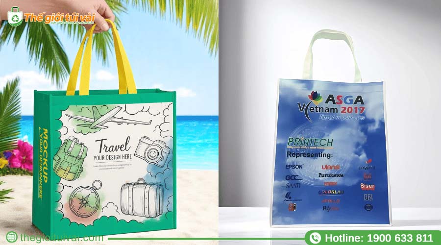 Túi quà tặng chào mừng khách du lịch bằng vải không dệt Túi quà tặng chào mừng khách du lịch bằng vải không dệt
