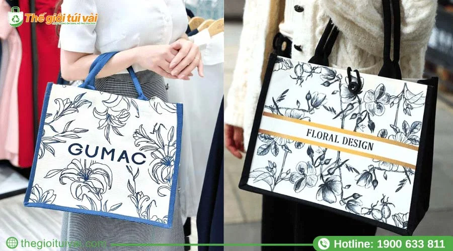 Túi xách linen thời trang Túi xách linen thời trang