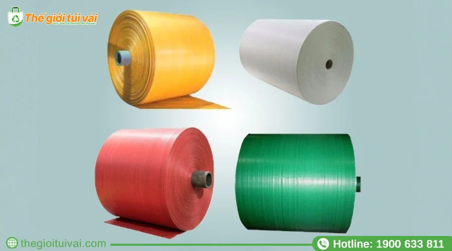 Cuộn vải PP dệt với các màu sắc thường được dùng nhất Cuộn vải PP dệt với các màu sắc thường được dùng nhất