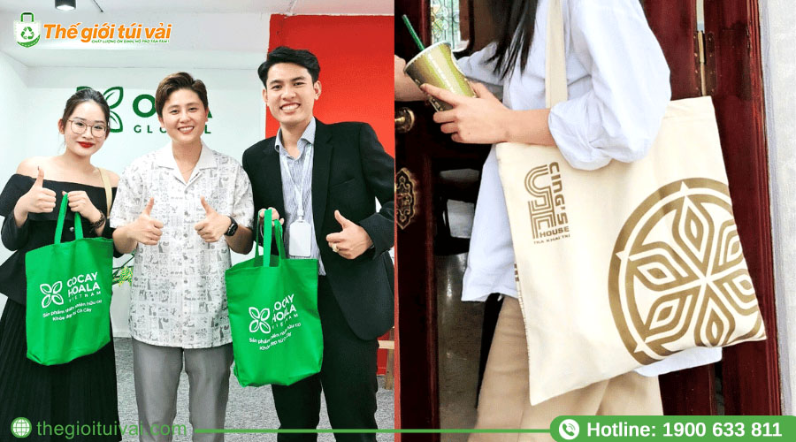 Sử dụng túi vải góp phần bảo vệ môi trường Sử dụng túi vải góp phần bảo vệ môi trường