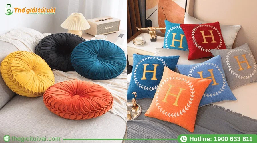 Vỏ gối thiết kế hiện đại phù hợp với nhiều phong cách nội thất khác nhau 