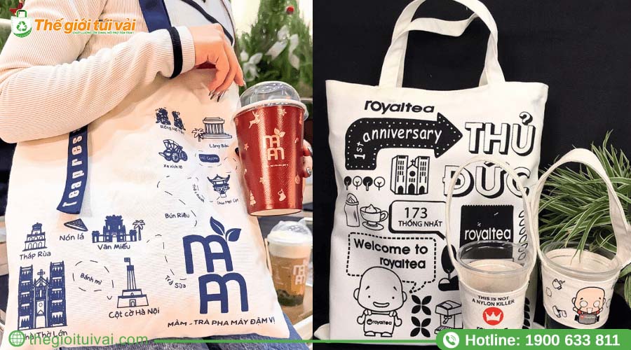 Xu hướng thiết kế túi canvas hình minh họa thú vị Xu hướng thiết kế túi canvas hình minh họa thú vị