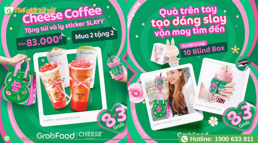 Ý tưởng tặng túi khi order online qua app Grab Ý tưởng tặng túi khi order online qua app Grab