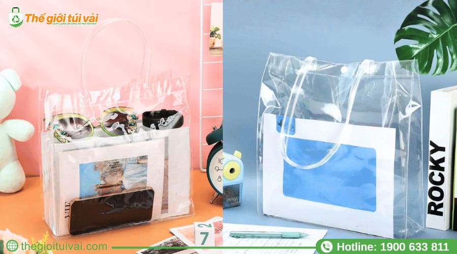 Mẫu túi PVC có nút bấm tiện lợi