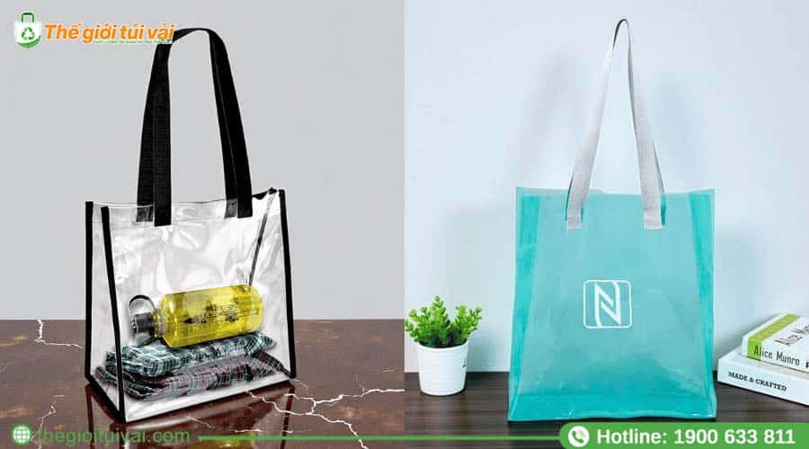 Mẫu túi PVC trong suốt mờ