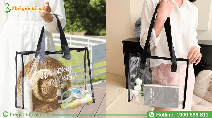 Túi PVC trong suốt là lựa chọn linh hoạt cho nhiều ngành hàng